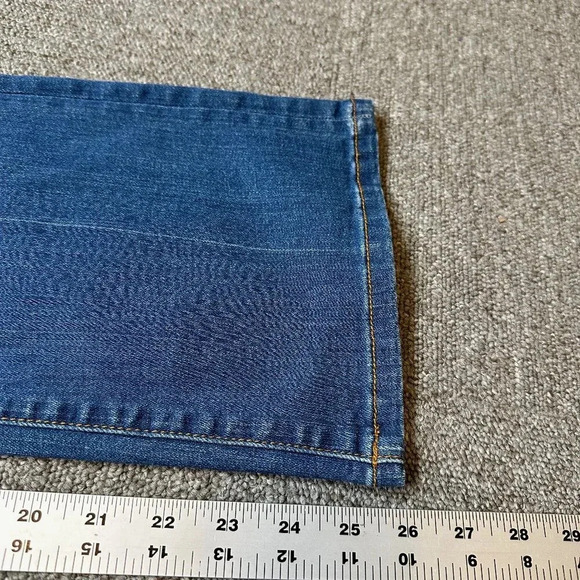 Pilcro and The Letterpress Anthropologie High-Rise Flare Jeans Sz 28 Medium Wash - Picture 6 of 6